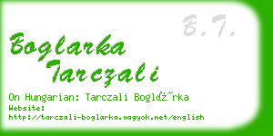 boglarka tarczali business card